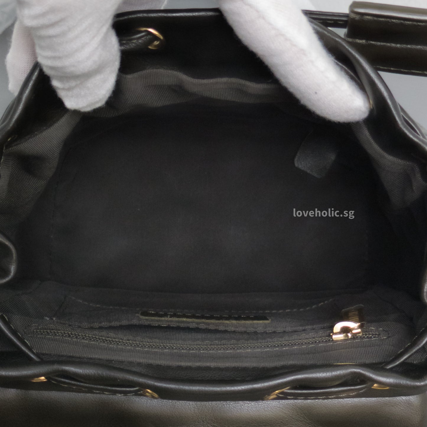 Chanel Urban Spirit Backpack Mini | Black Lambskin Gold Hardware-details