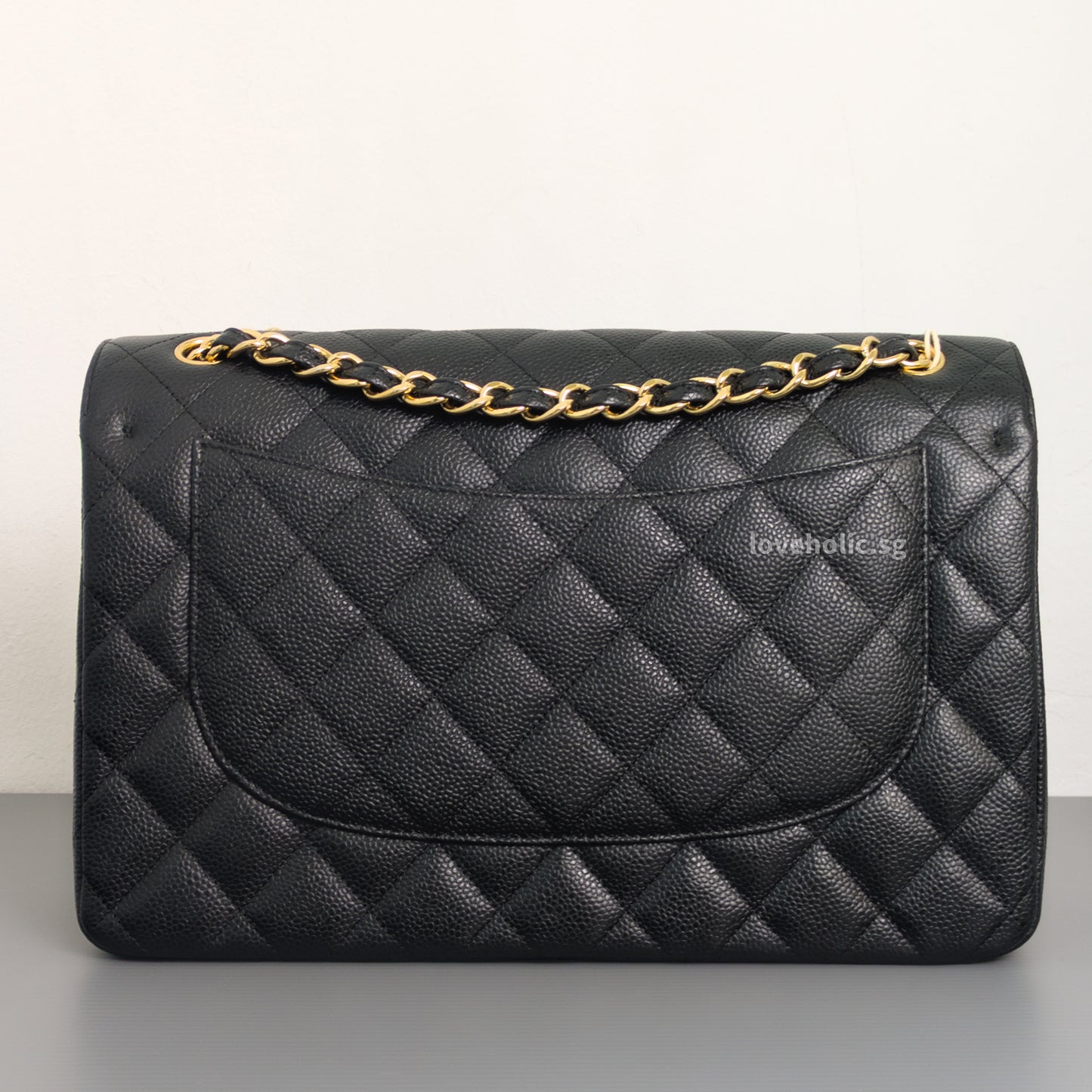 Classic Flap Jumbo | Black Caviar Gold Hardware