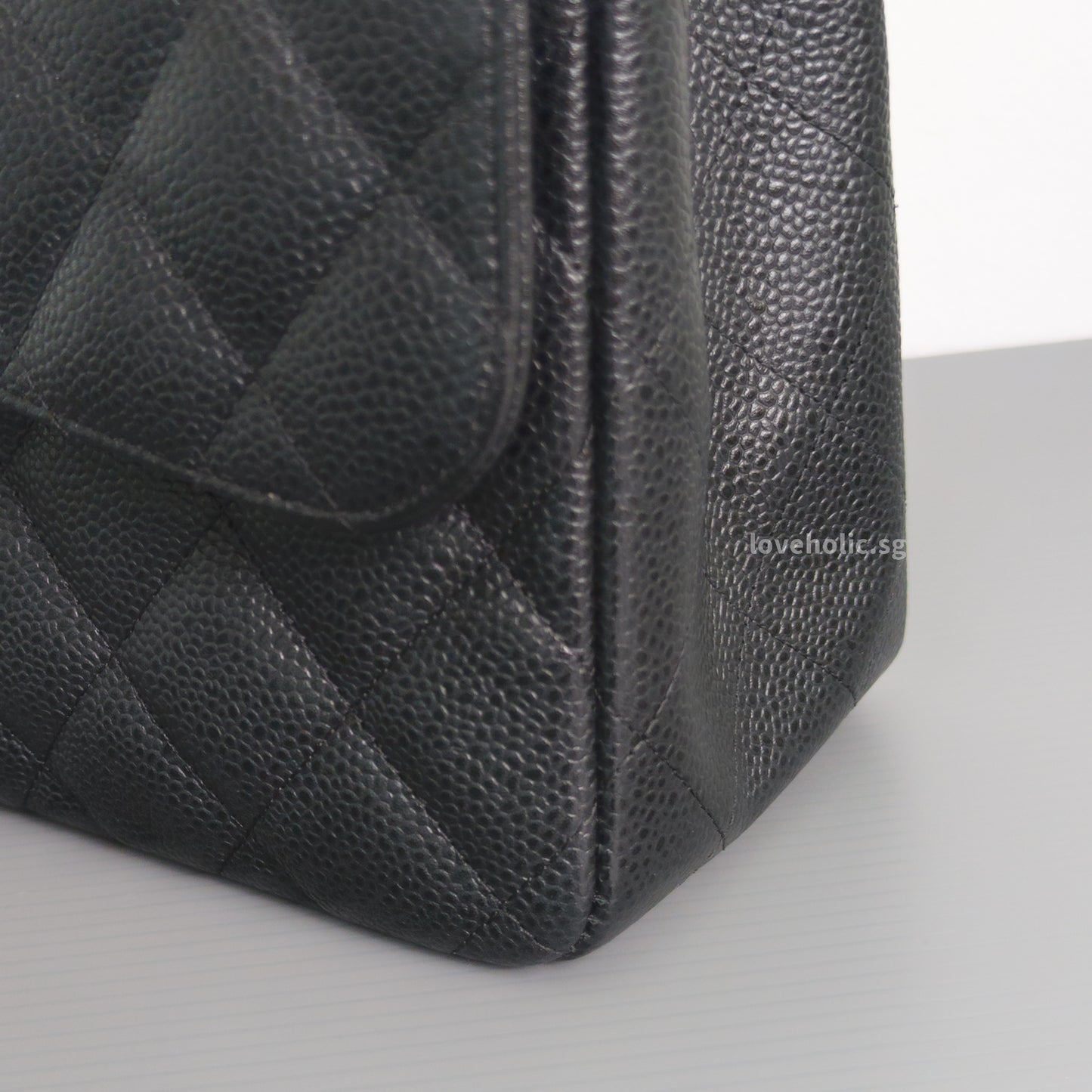 Classic Flap Jumbo | Black Caviar Gold Hardware