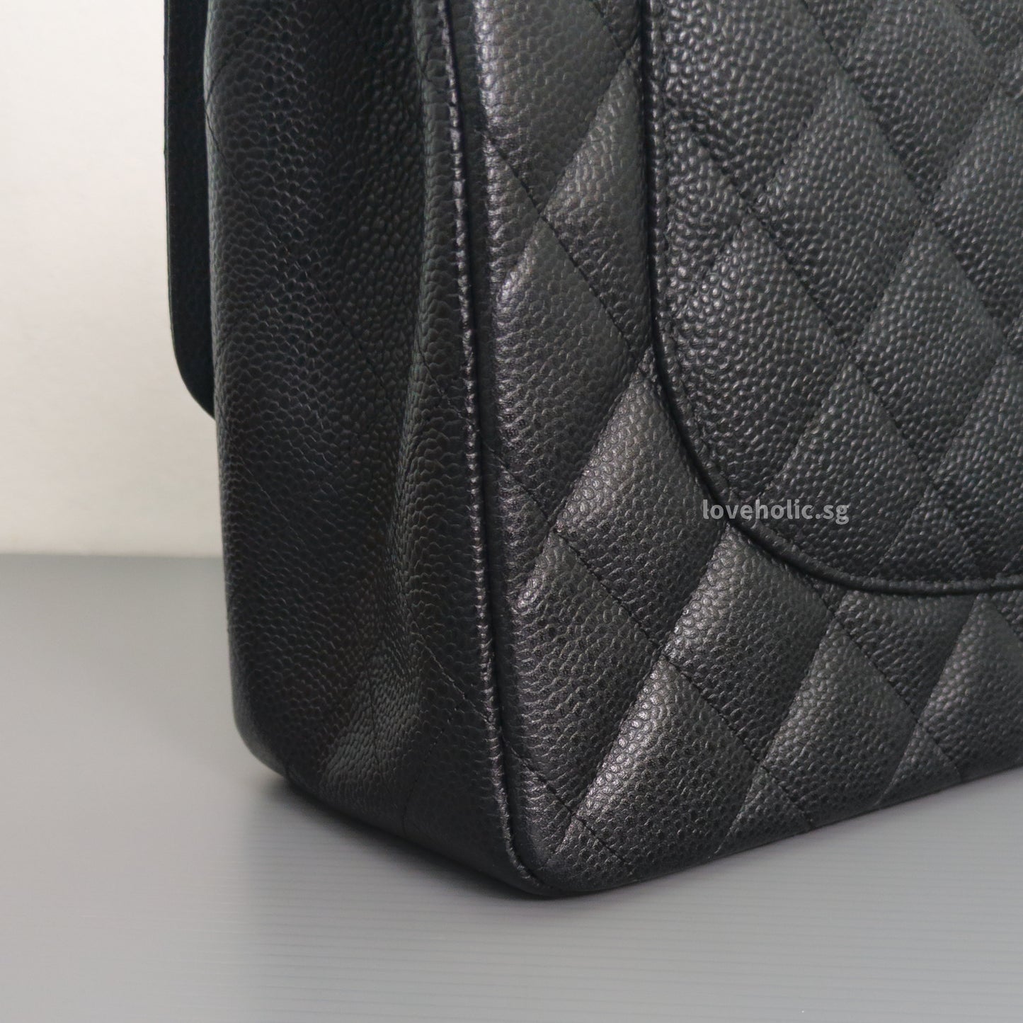 Classic Flap Jumbo | Black Caviar Gold Hardware