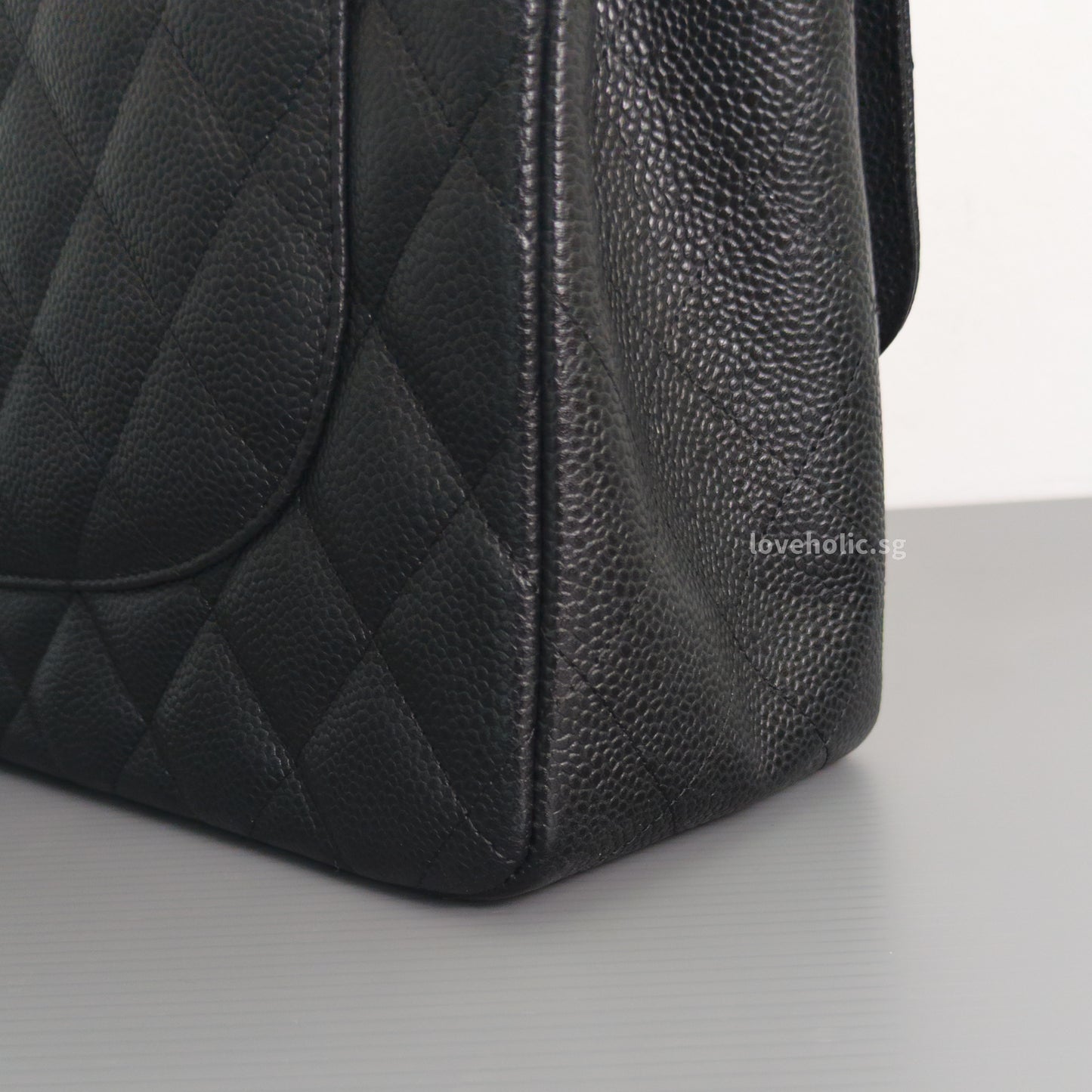 Classic Flap Jumbo | Black Caviar Gold Hardware