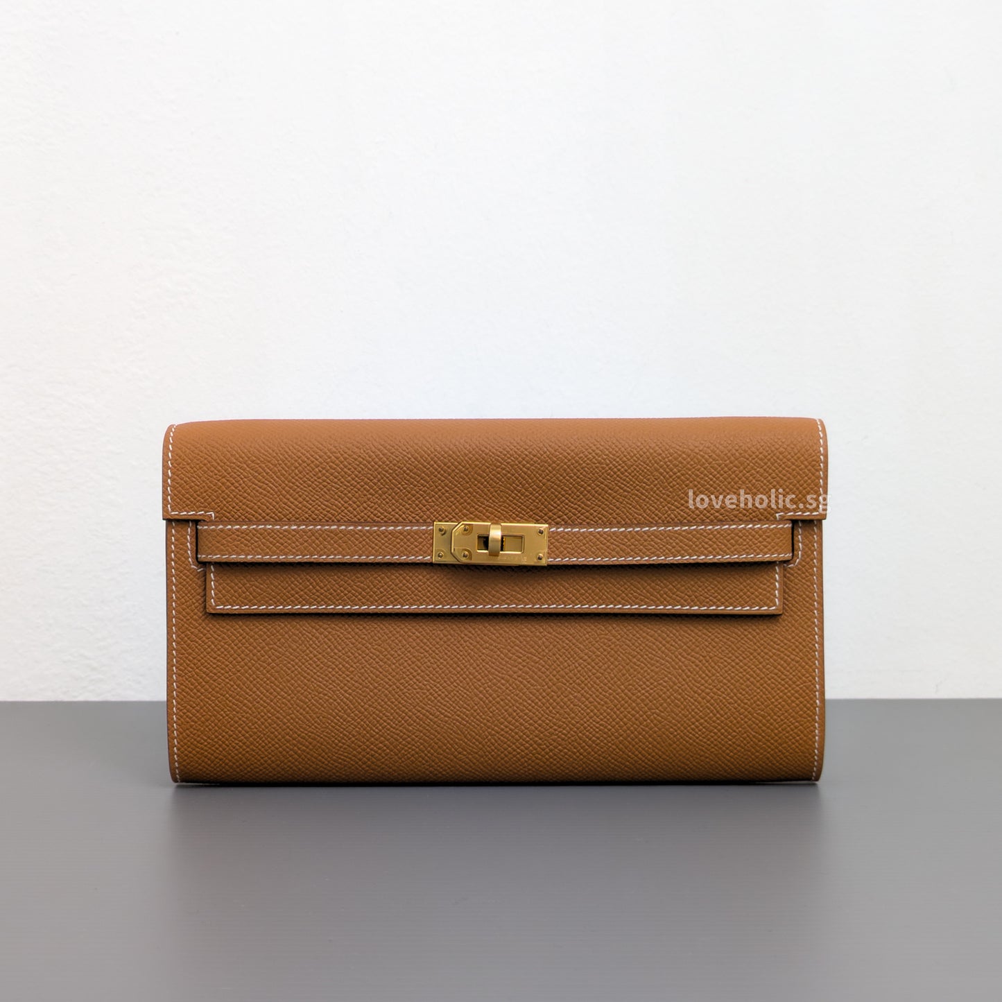 Hermes Kelly To Go Gold Epsom Gold Hardware-front1
