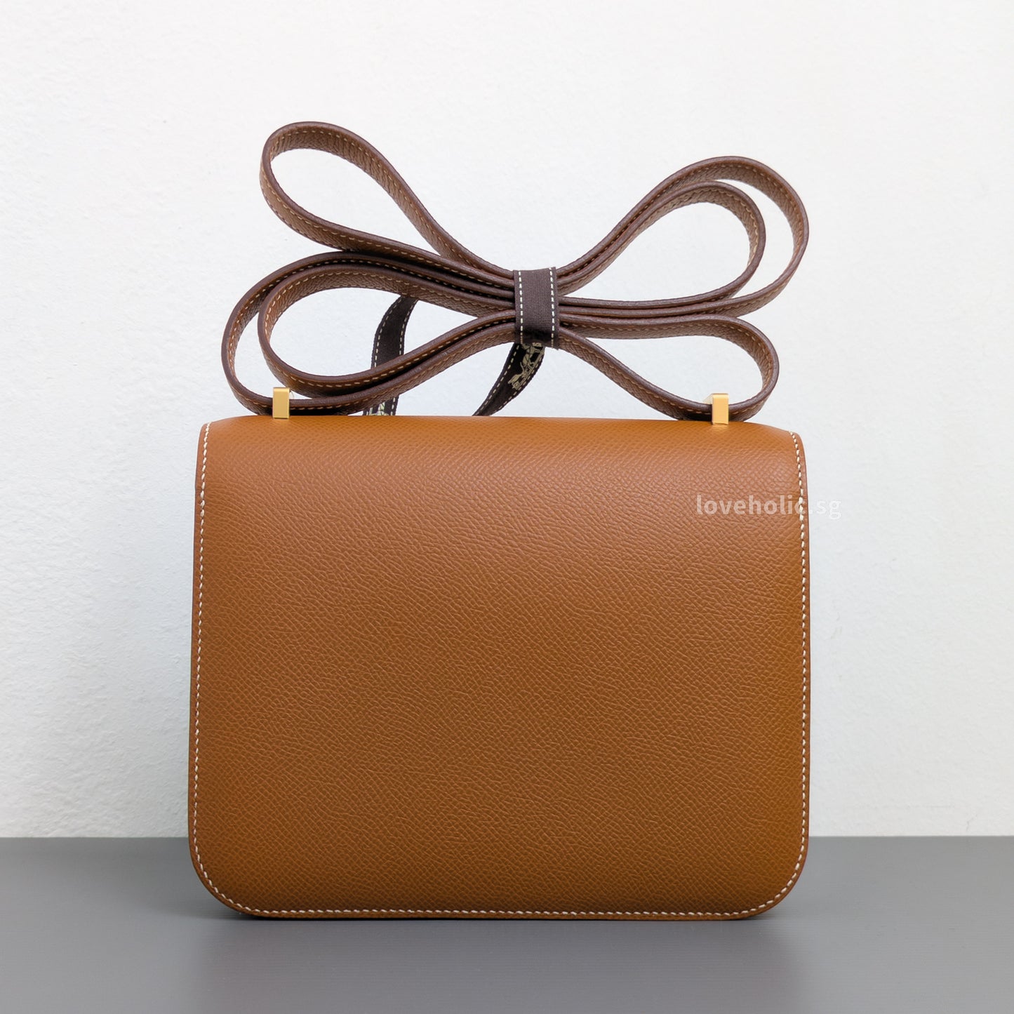 Hermes Constance 18 Mini | Gold Epsom Gold Hardware-back
