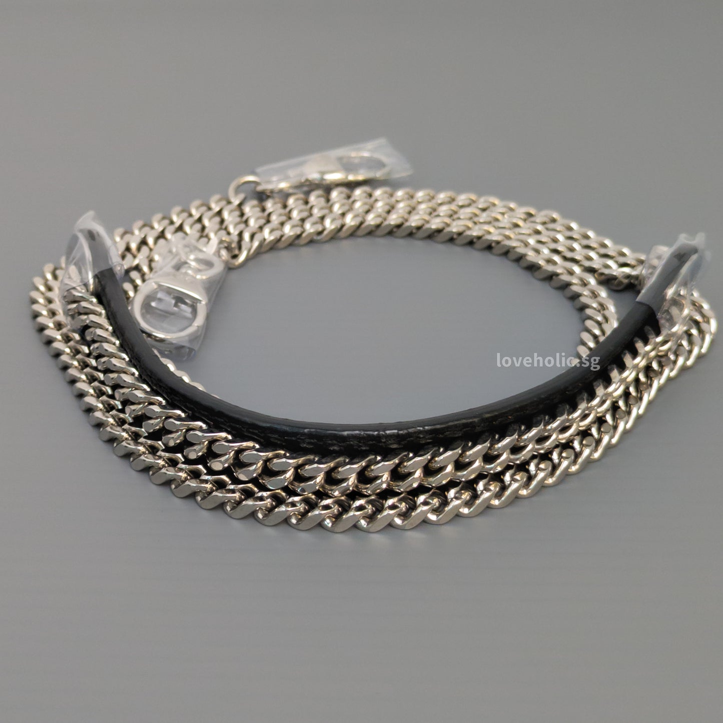 Dior Lady Dior Mini | Black Lambskin Silver Hardware-details