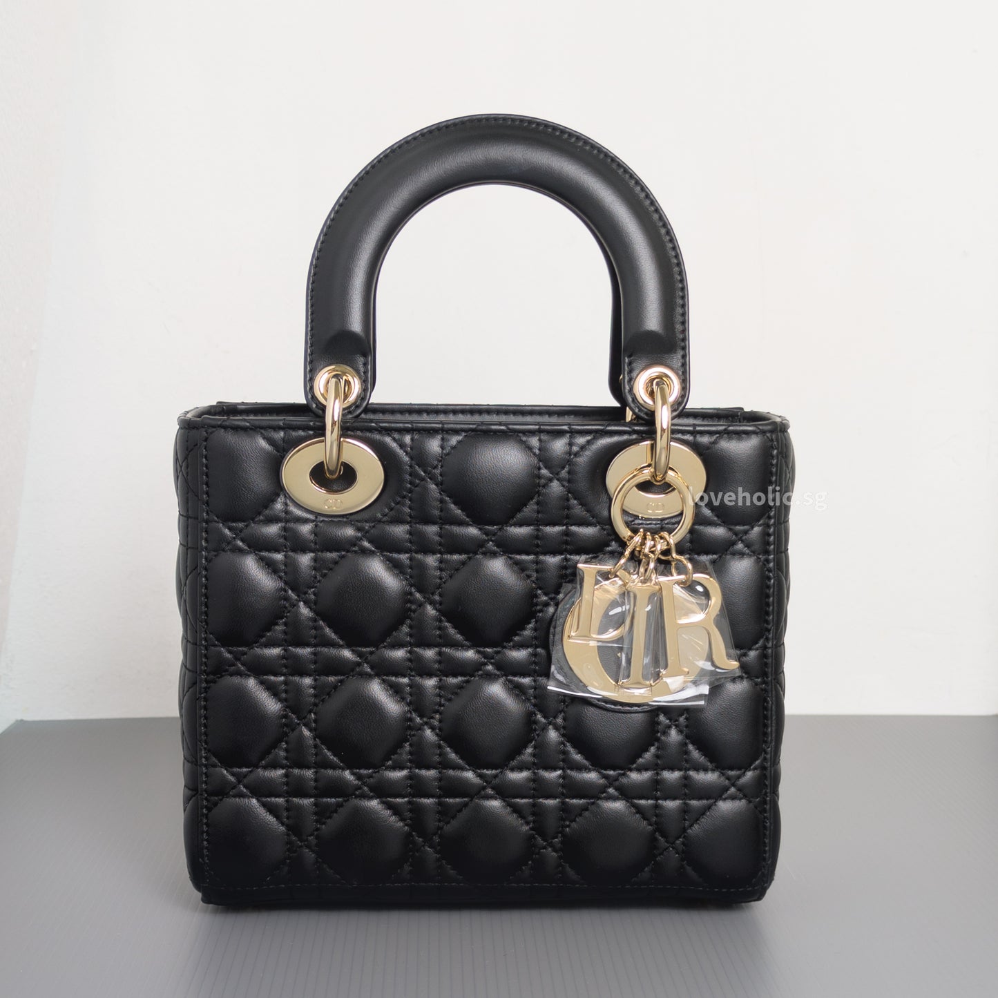 My Lady Dior Small | Black Lambskin Light Gold Hardware