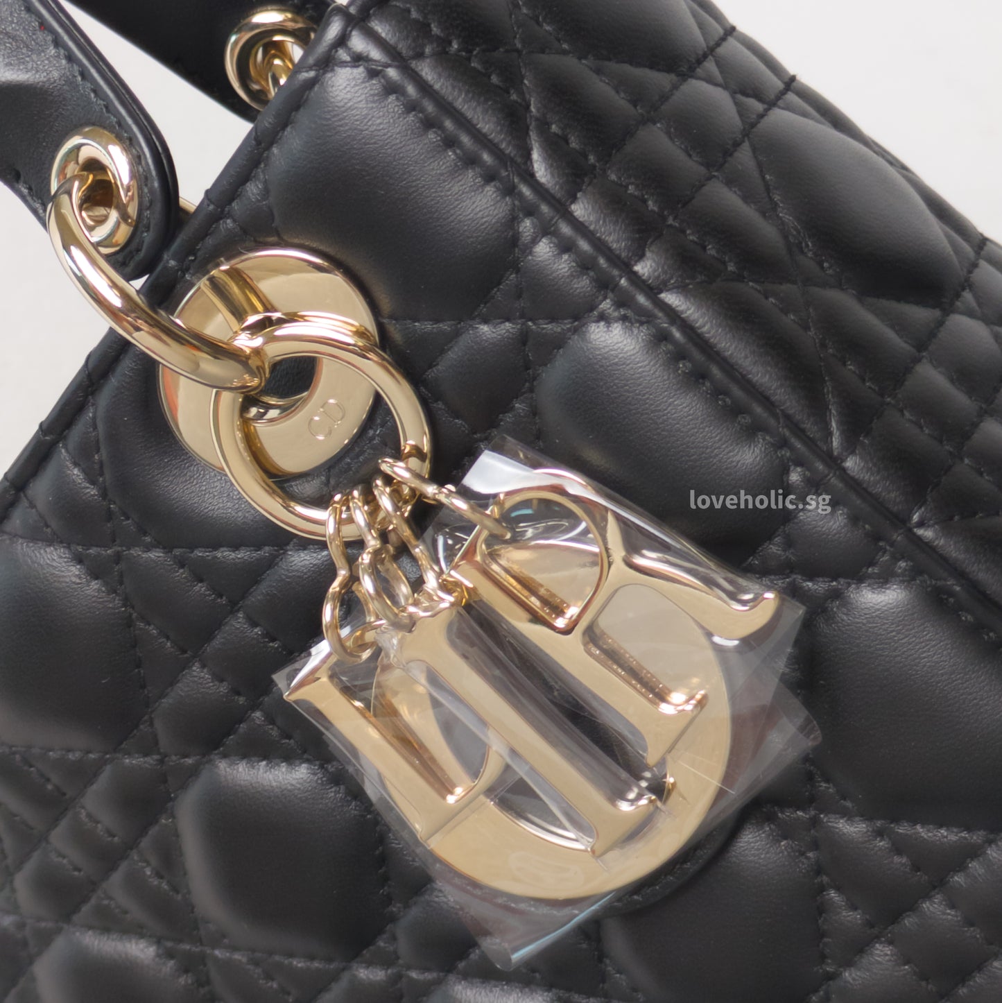 My Lady Dior Small | Black Lambskin Light Gold Hardware