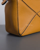 Loewe Puzzle Mini | Sunflower Calfskin Silver Hardware-details