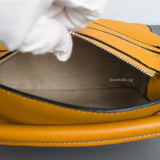 Loewe Puzzle Mini | Sunflower Calfskin Silver Hardware-details