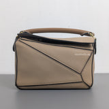 Puzzle Mini | Sand/ Mink Calfskin Gold Hardware