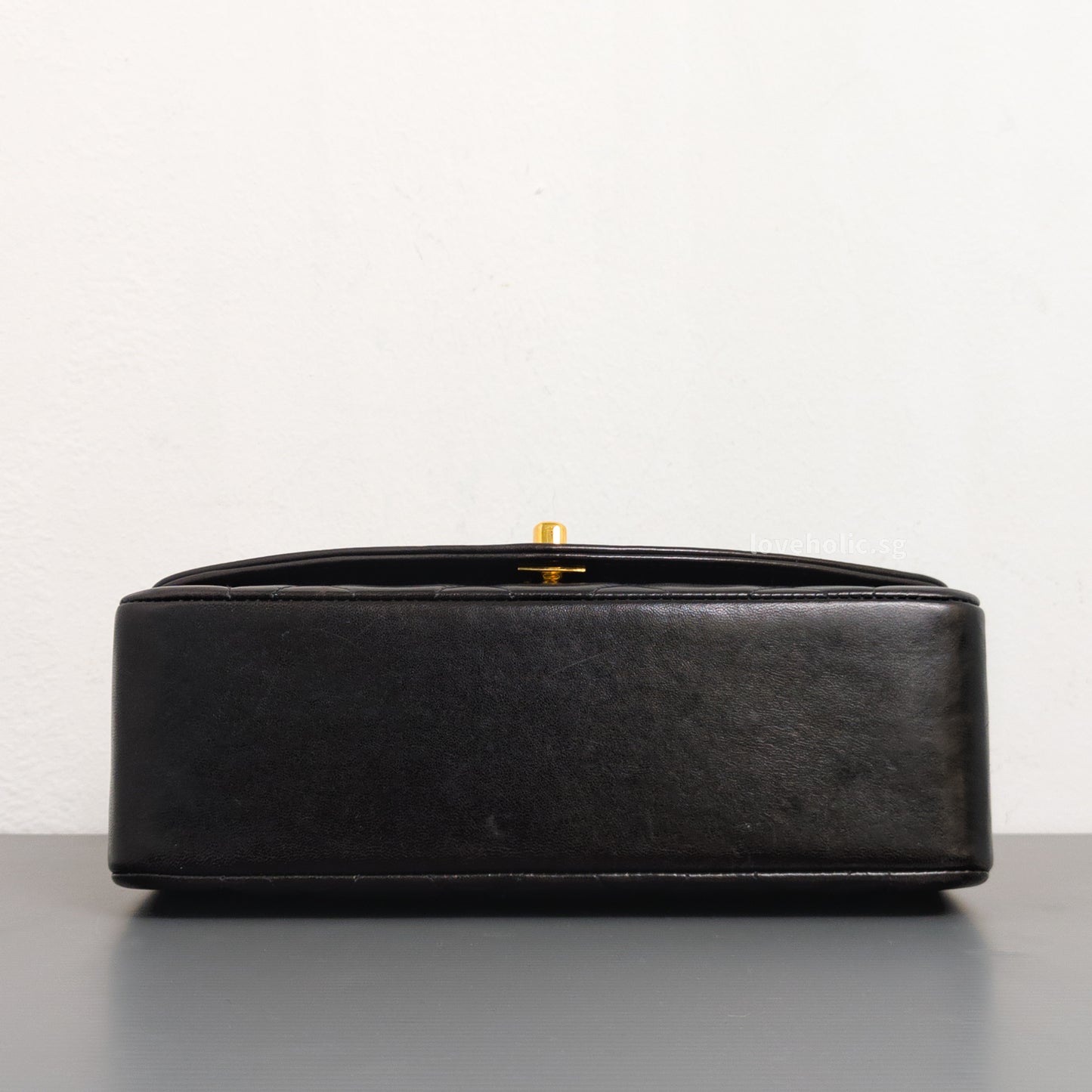 Chanel Diana Small | Black Lambskin 24K Gold Hardware-details