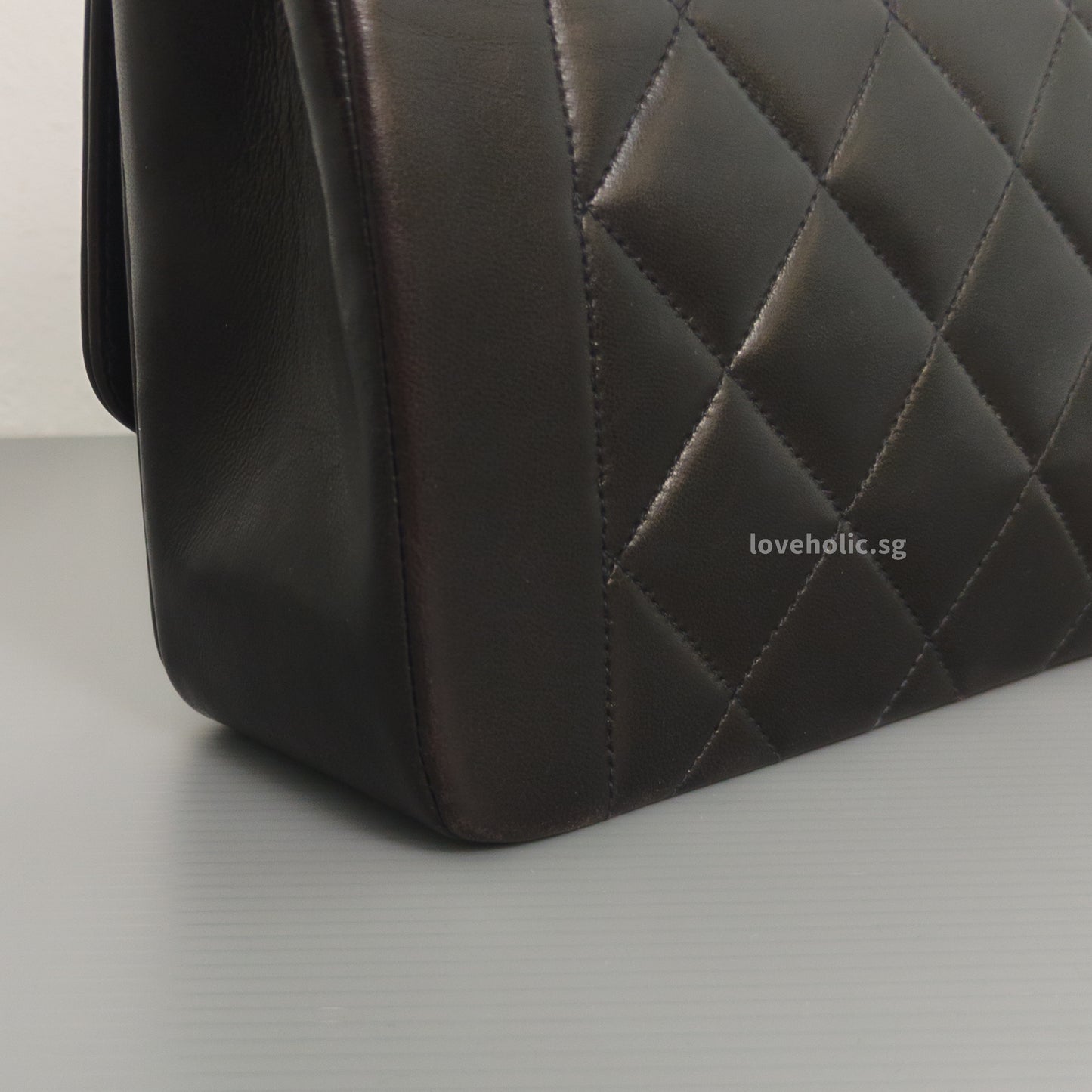 Chanel Diana Small | Black Lambskin 24K Gold Hardware-details