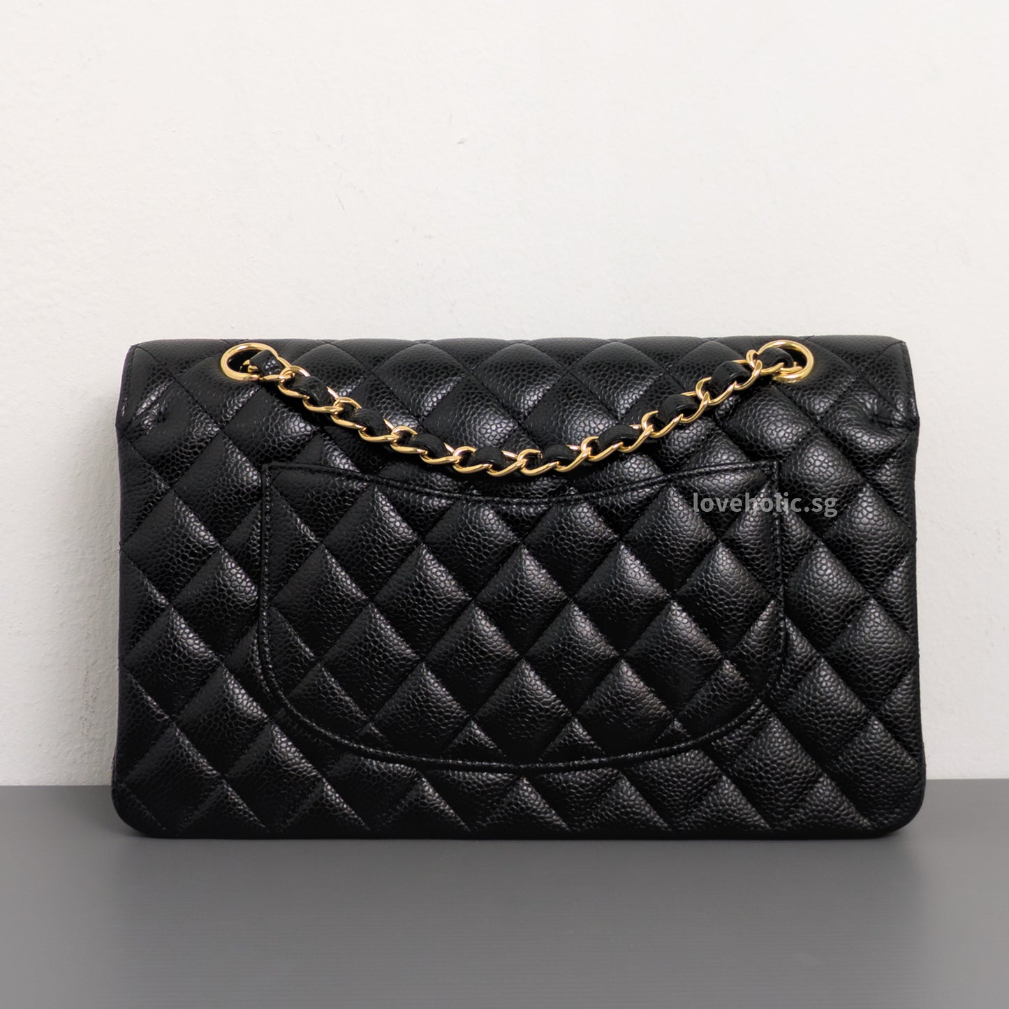 Chanel Classic Flap Medium | Black Caviar Gold Hardware-back
