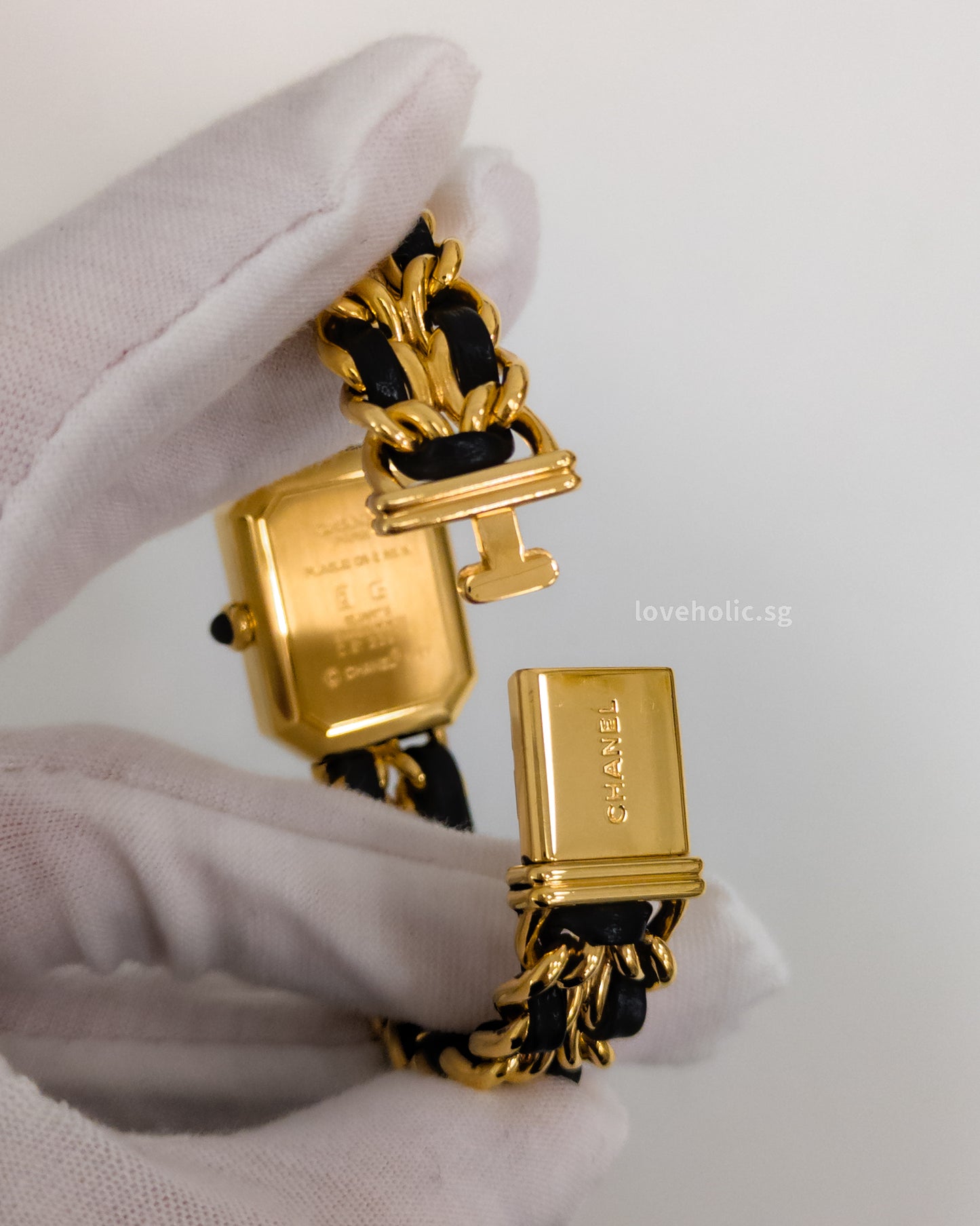 Chanel Vintage Premiere Watch 1987 Size M | 24K Gold Hardware-front1