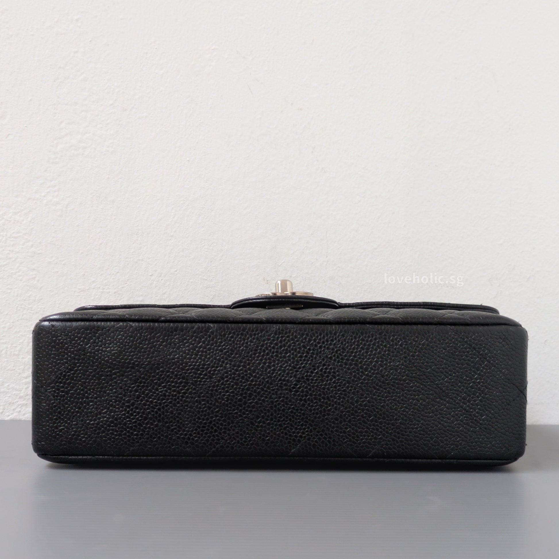 Chanel Classic Flap Small | Black Caviar Silver Hardware-details