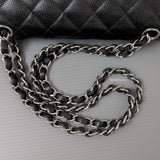 Chanel Classic Flap Small | Black Caviar Silver Hardware-details
