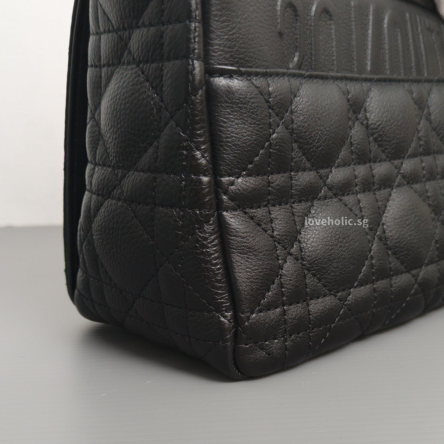 Dior Caro Medium | Black Calfskin Gold Hardware-details