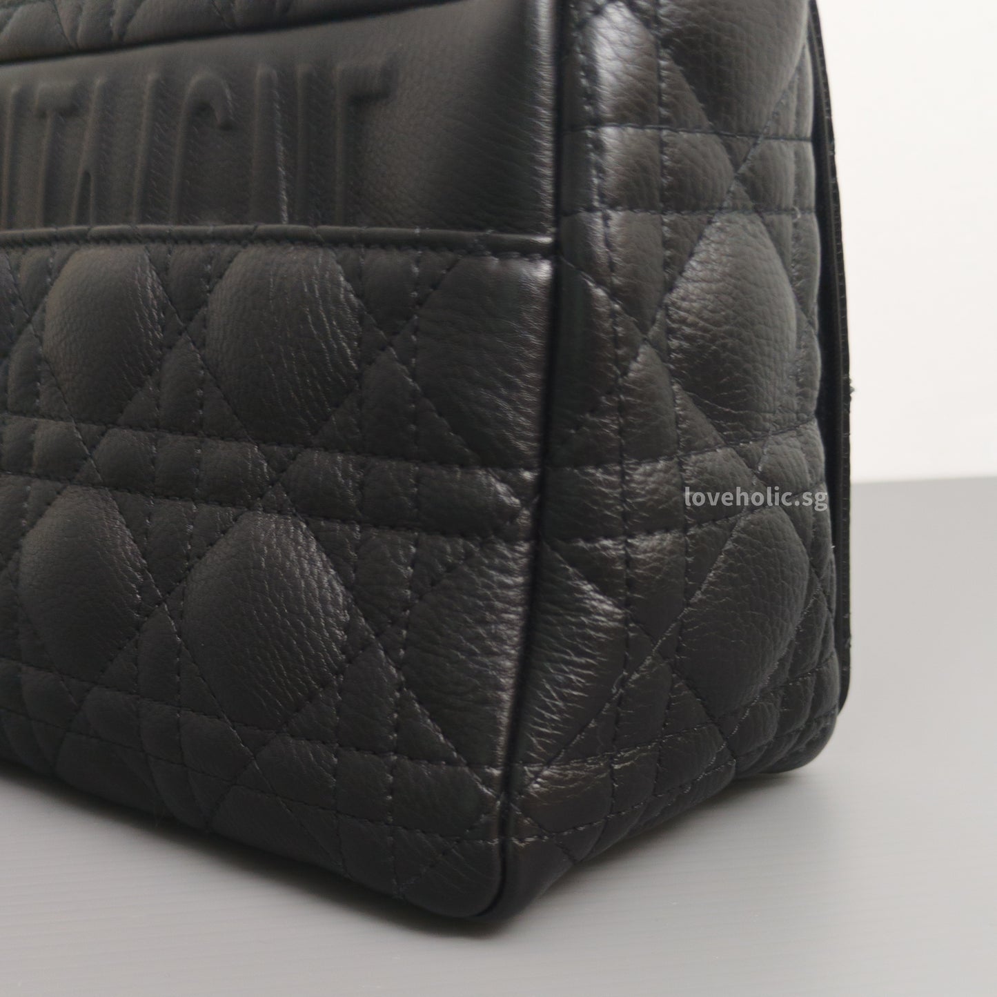 Dior Caro Medium | Black Calfskin Gold Hardware-details