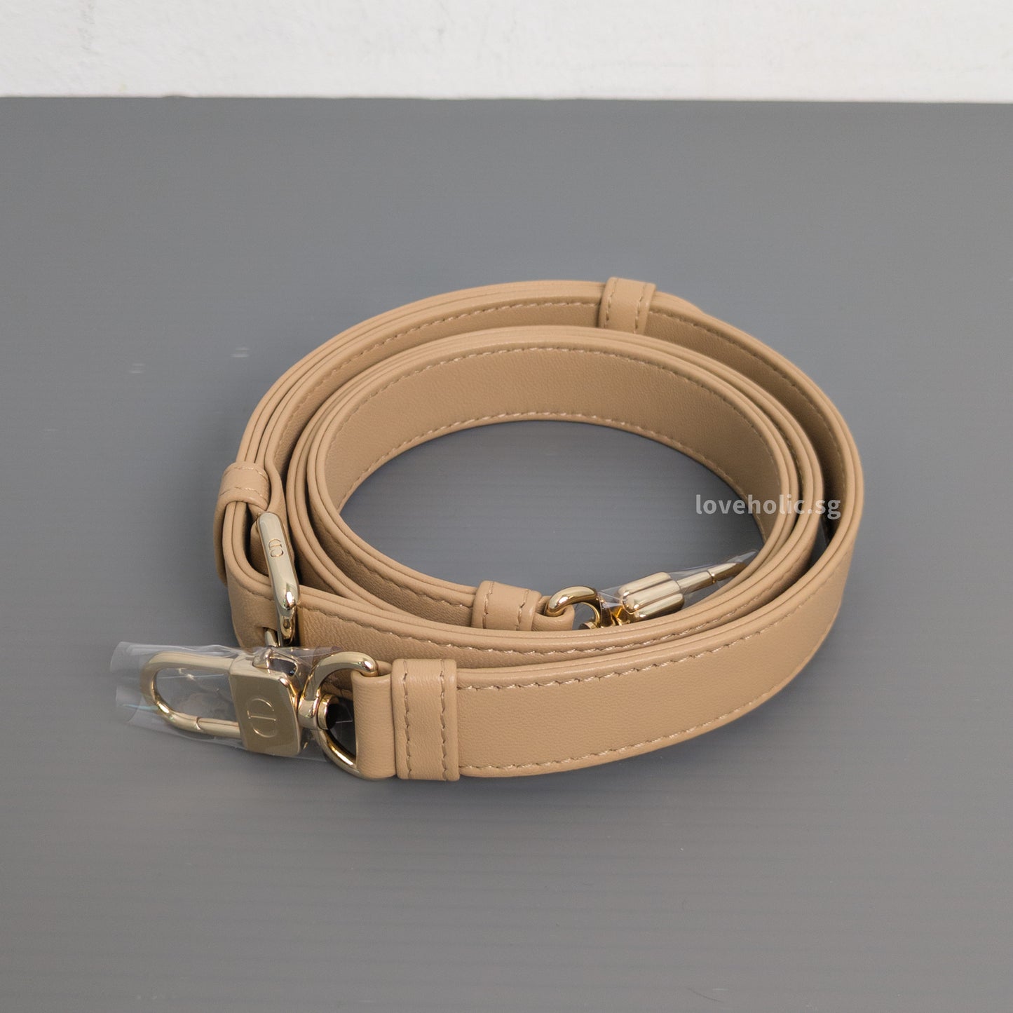 Dior Lady D-Joy Small | Biscuit Lambskin Light Gold Hardware-details
