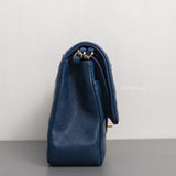 Classic Flap Medium | 19C Navy Blue Caviar Light Gold Hardware