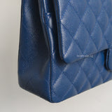 Classic Flap Medium | 19C Navy Blue Caviar Light Gold Hardware