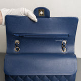 Classic Flap Medium | 19C Navy Blue Caviar Light Gold Hardware