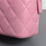 Top Handle Vanity On Chain "Pick Me Up" 22S | Pink Caviar Brushed Gold Hardware