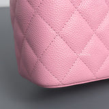 Top Handle Vanity On Chain "Pick Me Up" 22S | Pink Caviar Brushed Gold Hardware