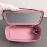 Top Handle Vanity On Chain "Pick Me Up" 22S | Pink Caviar Brushed Gold Hardware