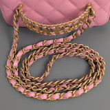 Top Handle Vanity On Chain "Pick Me Up" 22S | Pink Caviar Brushed Gold Hardware