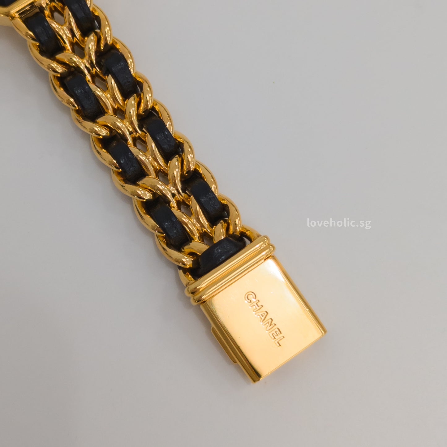 Chanel Vintage Premiere Watch 1987 Size S | 24K Gold Hardware-front1