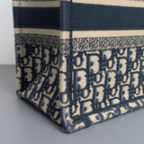 Tote Bag Small | Blue Dior Oblique Embroidery