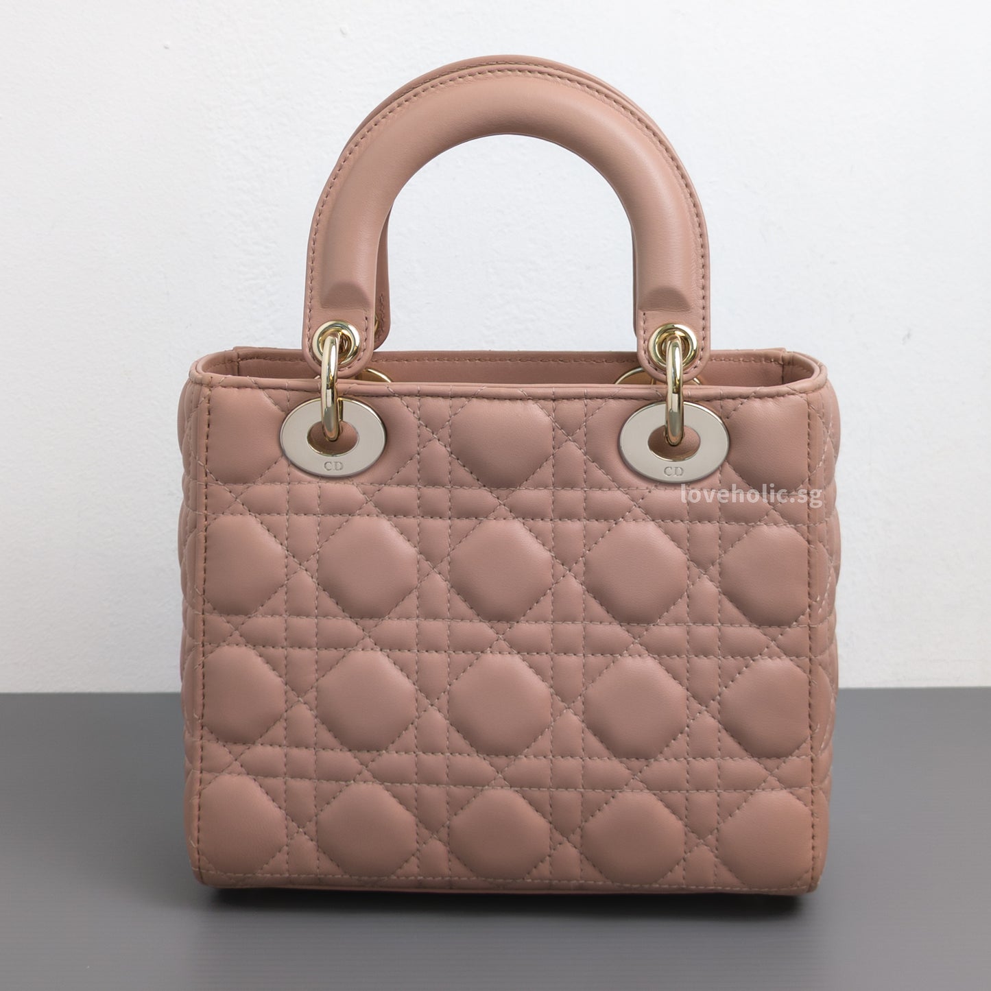 Dior My ABC Lady Dior Small | Blush  Lambskin Light Gold Hardware-back
