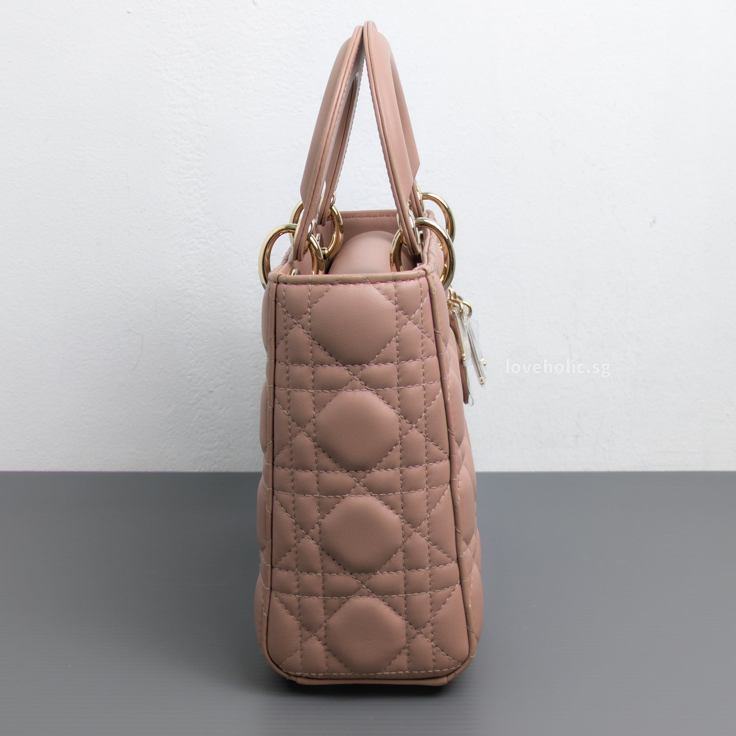 Dior My ABC Lady Dior Small | Blush  Lambskin Light Gold Hardware-side