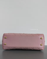 Coco Handle Small | 24A Light Pink Caviar Light Gold Hardware