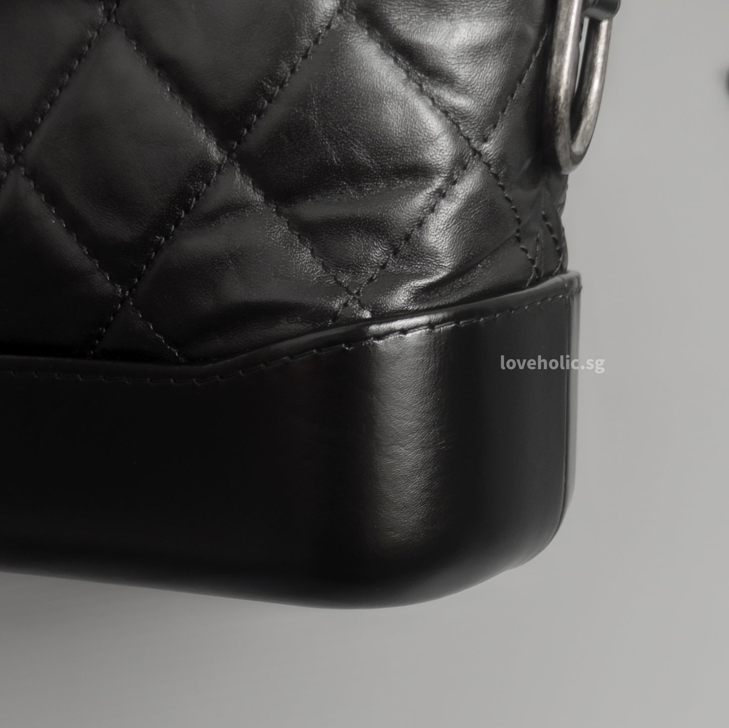 Chanel Gabrielle Hobo Small | Black Calfskin Multicolored Hardware-details