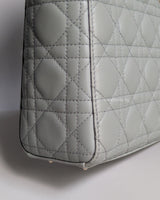 Dior My ABC Lady Dior Small | Stone Grey Lambskin Light Gold Hardware-details