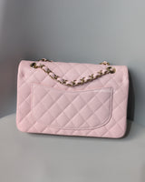 Chanel Classic Flap Small | 22B Light Pink Caviar Light Gold Hardware-back