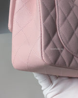 Chanel Classic Flap Small | 22B Light Pink Caviar Light Gold Hardware-details