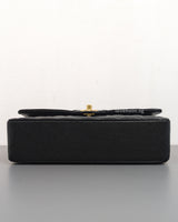 Chanel Classic Flap Medium | Black Caviar Gold Hardware-details