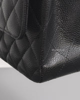 Chanel Classic Flap Medium | Black Caviar Gold Hardware-details