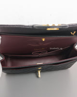 Chanel Classic Flap Medium | Black Caviar Gold Hardware-details