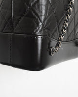 Chanel Gabrielle Backpack Small | Black Calfskin Multicolored Hardware-details