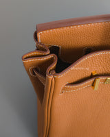 Hermes Birkin Retourne 25 | Gold Togo Gold Hardware-details