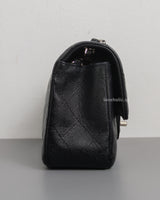 Chanel Mini Rectangle Black Caviar Silver Hardware-side