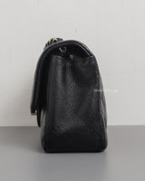 Chanel Mini Rectangle Black Caviar Silver Hardware-details