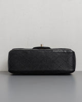 Chanel Mini Rectangle Black Caviar Silver Hardware-details