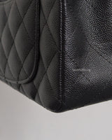 Chanel Mini Rectangle Black Caviar Silver Hardware-details