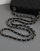 Chanel Mini Rectangle Black Caviar Silver Hardware-details