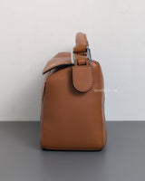 Loewe Puzzle Small | Tan Calfskin Silver Hardware-details