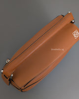 Loewe Puzzle Small | Tan Calfskin Silver Hardware-details